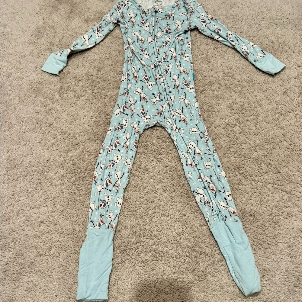 Posh Peanut Olaf 3T convertible footie PJ
